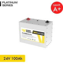 WERER ENERGY 24V 100Ah LiFePO4 Platinum Series Bluetooth'lu Lityum Demir Fosfat Akü