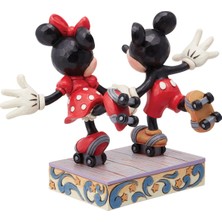 Disney Mickey ve Minnie Mouse Paten Figür Biblo