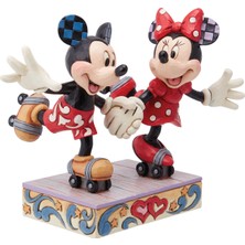 Disney Mickey ve Minnie Mouse Paten Figür Biblo