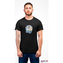 Bumeta Bluey Bandit Heeler Chilli Heeler Unisex Tişört T-Shirt