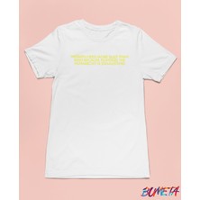 Bumeta Women Need More Sleep Than Men Sarı Unisex Tişört T-Shirt