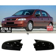 Nidage Opel Astra G Uyumlu  Yarasa Ayna Kapağı Piano Black 1998-2004