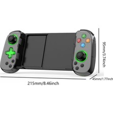 Ozmik D7 Teleskopik Cep Telefonu Gamepad Bluetooth Uyumlu 5.0 Android Ios Ps4 Için Kablosuz Konsol