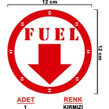 Fuel Sticker - Yakıt Deposu Sticker - Oto Sticker - Araba Sticker - Araç Sticker