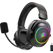 Gamebooster WBH44 Rgb Kablosuz 2.4g+Bt Siyah Oyuncu Kulaklığı