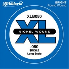 D'addario XLB080 Bass Tek Tel A-(la) Xl Nickel Wound 0.080