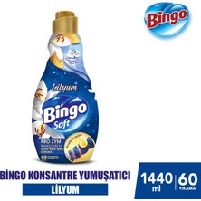 Bingo Bingo Soft Konsantre Çamaşır Yumuşatıcısı Lilyum 1440 ml x 4 Adet