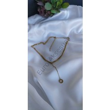 Stainless Steel Roma Rakamlı Zincir Kolye