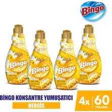 Bingo Konsantre Çamaşır Yumuşatıcısı Nergis 1440 ml x 4 Adet