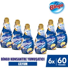 Bingo Konsantre Çamaşır Yumuşatıcısı Lilyum 1440 ml x 6 Adet