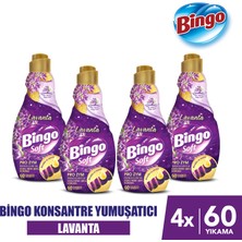 Bingo Konsantre Çamaşır Yumuşatıcısı Lavanta 1440 ml x 4 Adet