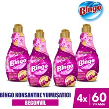 Bingo Konsantre Çamaşır Yumuşatıcısı Begonvil 1440 ml x 4 Adet