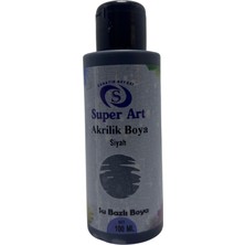 Superart Akrilik Boya Siyah 100 ml