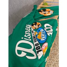 Yeşil Mickey Mouse  Eşofman Takım 100. Yıl Özel Seri