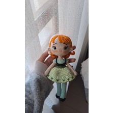 Amigurumi Frozen Anna Örgü Oyuncak