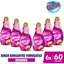 Bingo Konsantre Çamaşır Yumuşatıcısı Begonvil 1440 ml x 6 Adet