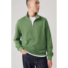 Levi'S Erkek Yarım Fermuarlı Yeşil Sweatshirt - 001Tu-0001