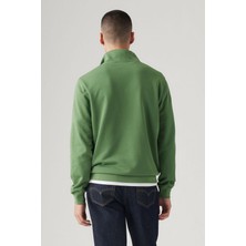 Levi'S Erkek Yarım Fermuarlı Yeşil Sweatshirt - 001Tu-0001