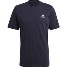 adidas Essentials Erkek Tişört Mavi Renkli Küçük Logo Desenli Konforlu Kumaş Özellikleri XL