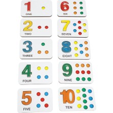 Toysilla Ahşap Sayı Saymayı Öğrenme ve Eşleştirme Yapma Eğitici Oyuncak - T3022