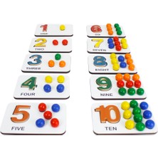 Toysilla Ahşap Sayı Saymayı Öğrenme ve Eşleştirme Yapma Eğitici Oyuncak - T3022