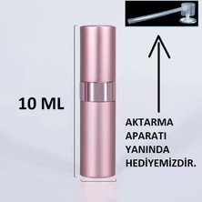 Cocoturk Doldurulabilir Mini Taşınabilir Cep Parfüm Şişesi Portatif Parfüm Şişesi Pembe Renk Parfüm Şişesi 10 Ml