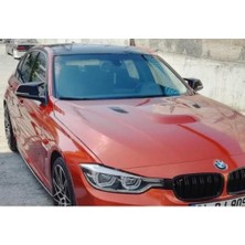 Nam Tuning Bmw F30 Yarasa Batman Ayna Kapağı 2012-2018 Tırnaklı Parlak Siyah