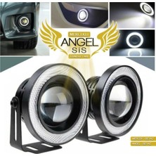 Oto Çizgi Angel Sis Farı 76MM Beyaz Üniversal  Mercekli Sis