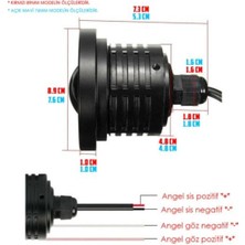 Oto Çizgi Angel Sis Farı 76MM Beyaz Üniversal  Mercekli Sis