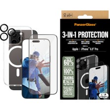 Panzerglass Apple iPhone 16 Pro Max 3 In 1 Bundle Ekran & Kamera Koruyucu & Kılıf