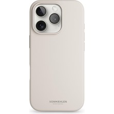 Vonmahlen Yumuşak Silikon Kapak & Kılıf Apple iPhone 16 Pro - Krem