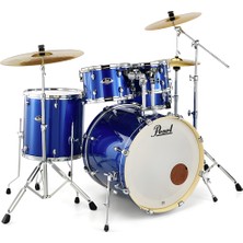 Pearl EXX725SBR/C717 Aksamlı ve Zilli Akustik Davul Seti