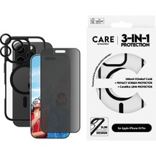 PanzerGlass Care By Apple iPhone 16 Pro Flagship 3 In 1 Privacy Bundle Ekran & Kamera Koruyucu & Kılıf