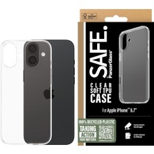 PanzerGlass Safe. By Apple iPhone 16 Plus Tpu Şeffaf Kılıf