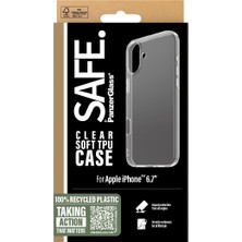 PanzerGlass Safe. By Apple iPhone 16 Plus Tpu Şeffaf Kılıf