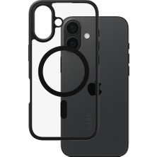 PanzerGlass Care By Apple iPhone 16 Flagship Urban Combat & Magsafe - Siyah Çerçeve Kılıf
