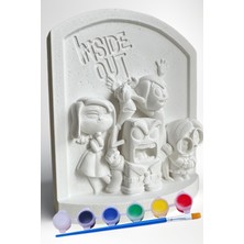 Ters Yüz-Inside Out 15 cm Boyunda Beton/taş/figür/büst Boyama Seti-Çocuk Boyama Etkinliği