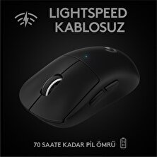 Logi Logitech G Pro x Superlıght Ultra Hafif Hero 25.600 Dpı 400 IPS Lıghtspeed Kablosuz Oyuncu Mouse - Siyahh(Kutusuz Teşhirr Ürün)