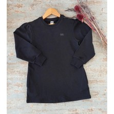 Rigel Kids Siyah,3 Iplik Kumaş, Kız Çocuk Tunik Elbise