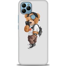 General Mobile Gm 21 Hd Baskılı Kılıf - Teddy Bear Cool + 9h Nano Ekran Koruyucu