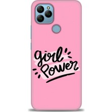 General Mobile Gm 21 Hd Baskılı Kılıf - Girll Power + 9h Nano Ekran Koruyucu