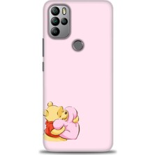 General Mobile Gm 21 Pro Hd Baskılı Kılıf - Winnie The Pooh Kalpli + 9h Nano Ekran Koruyucu