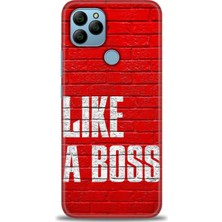 General Mobile Gm 21 Hd Baskılı Kılıf - Like A Boss + 9h Nano Ekran Koruyucu