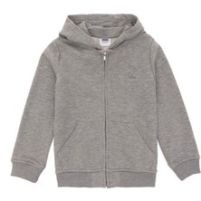 U.S. Polo Assn. Erkek Çocuk Gri Melanj Basic Sweatshirt 50289144-VR086