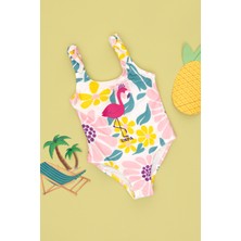 U.S. Polo Assn. Kız Çocuk Pembe Mayo 50283480-VR041