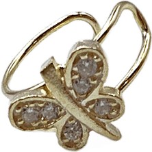 Defne Silver Sıkıştırmalı Kıkırdak Küpe