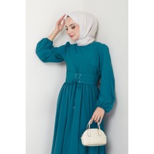 Kadın Moda Giyim Tesettür Elbise 2449