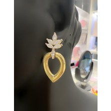 Defne Silver Lotus Damla Küpe