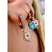 Defne Silver Mineli Göz Küpe