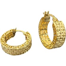 Etnik Desenli Halka Küpe